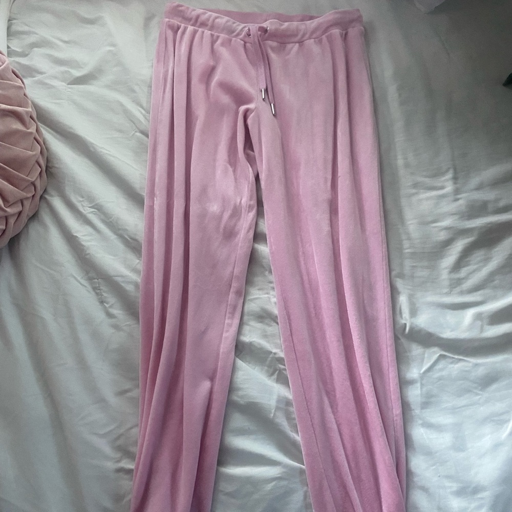 H&M pink velvet XS sweatpants